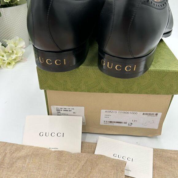 Men’s Gucci cap toe lace up oxfords size 13.5 made in Italy. - Picture 4 of 10